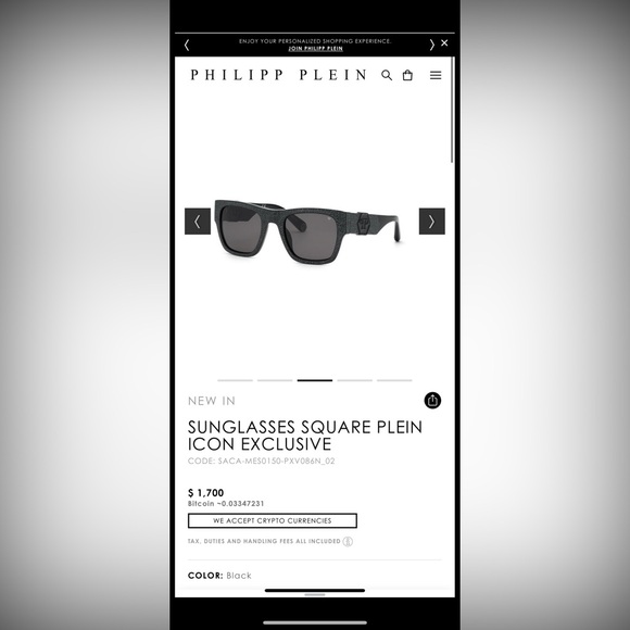 🏆Philipp Plein ICON SPP042S COL.700S‼️Size 54-23-145‼️Stunning🏆 - Picture 5 of 15